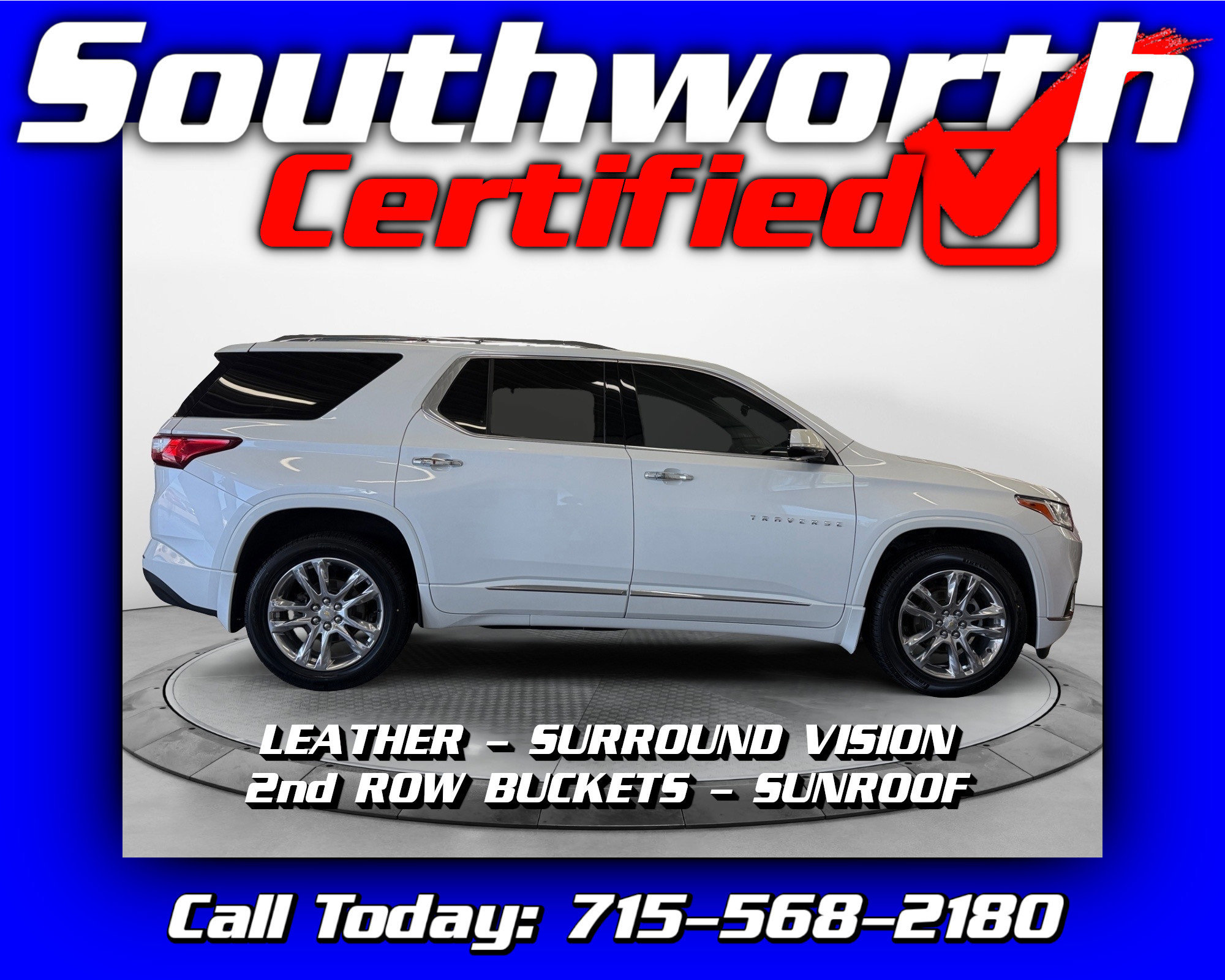 Used 2020 Chevrolet Traverse High Country w/ LPO, Floor Liner Package AWD/4WD image 1