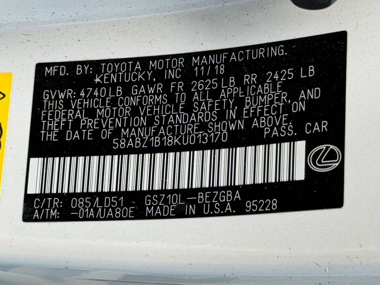 Used 2019 Lexus ES 350 w/ Premium Package image 19