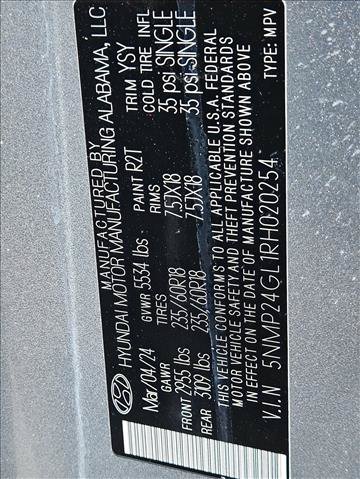 Certified 2024 Hyundai Santa Fe SEL FWD image 28