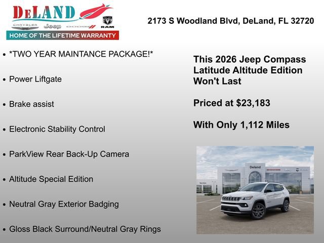 New 2026 Jeep Compass Latitude AWD/4WD image 12