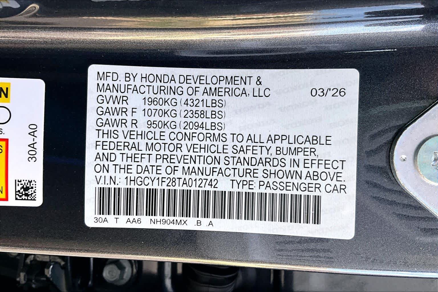 New 2026 Honda Accord LX image 21