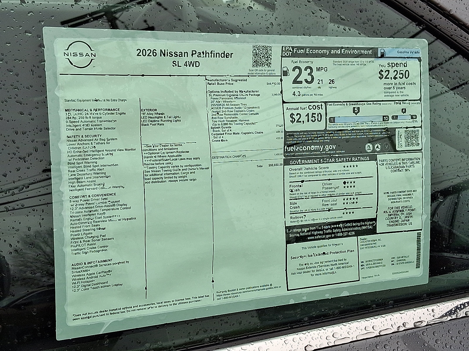 New 2026 Nissan Pathfinder SL w/ SL Premium Package AWD/4WD image 6