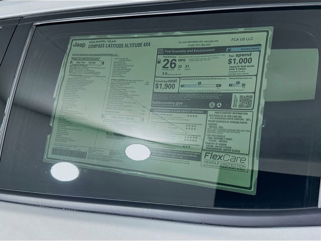 New 2026 Jeep Compass Latitude image 21