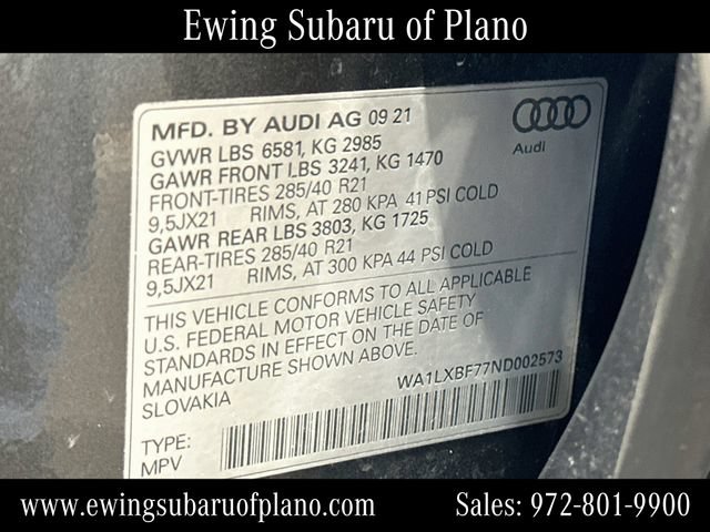 Used 2022 Audi Q7 3.0T Premium Plus AWD/4WD image 34