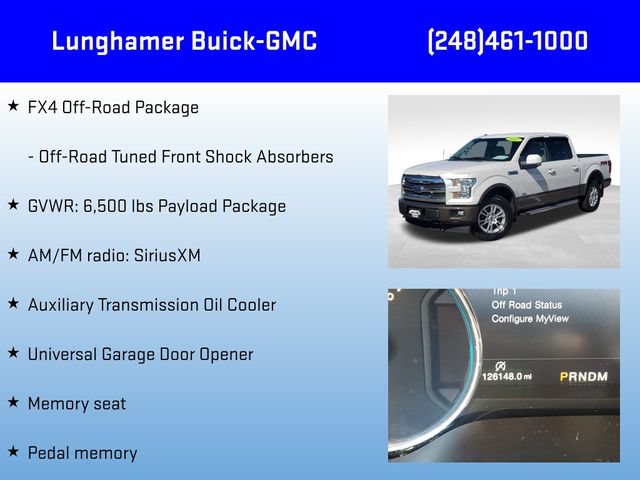 Used 2017 Ford F150 Lariat w/ Equipment Group 501A Mid AWD/4WD image 18