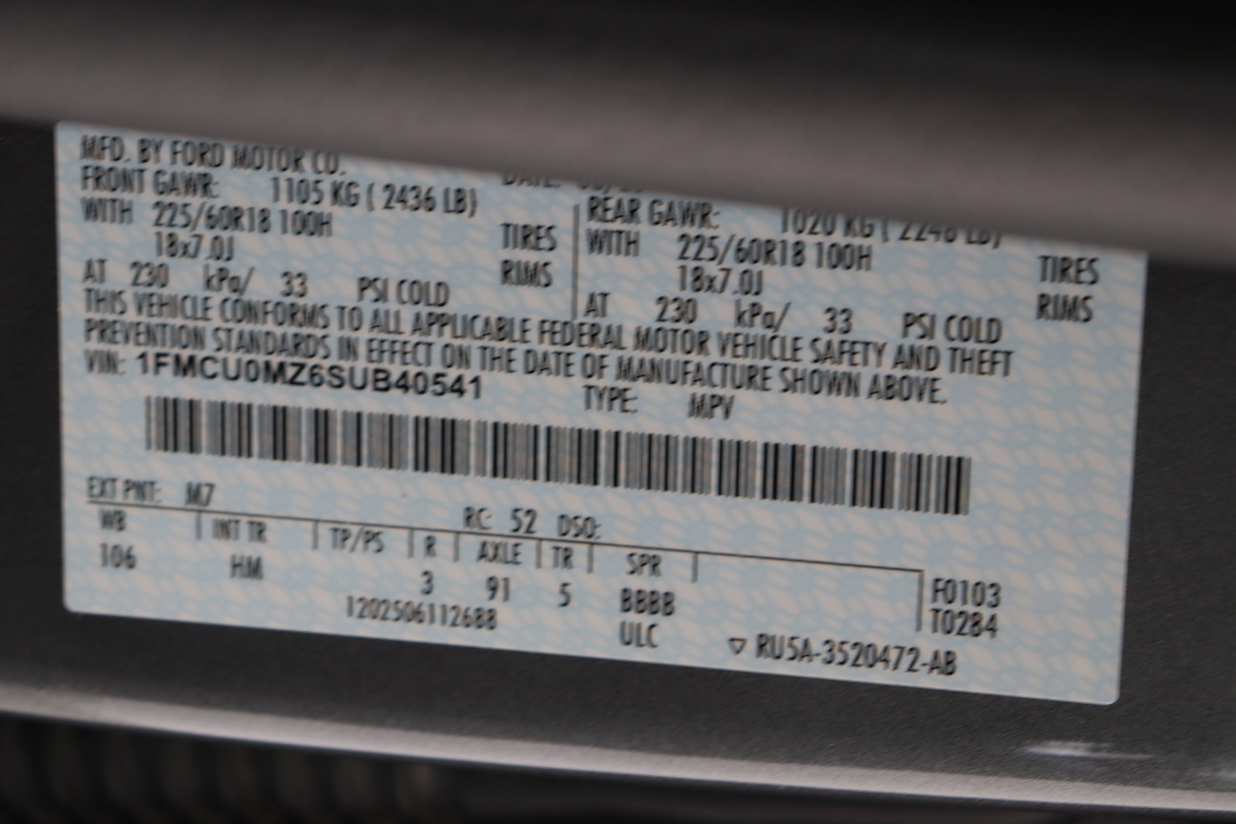 Used 2025 Ford Escape ST-Line w/ Equipment Group 301A FWD image 40