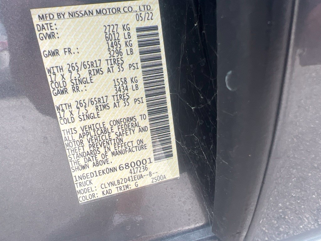 Used 2022 Nissan Frontier SV AWD/4WD image 6
