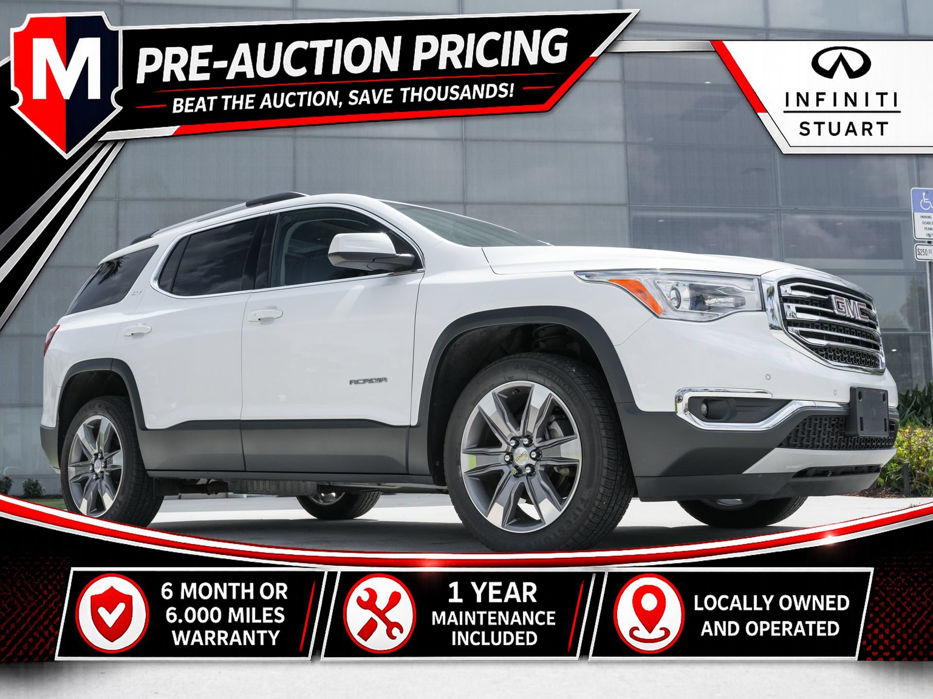 Used 2019 GMC Acadia SLT w/ LPO, Floor Liner Package