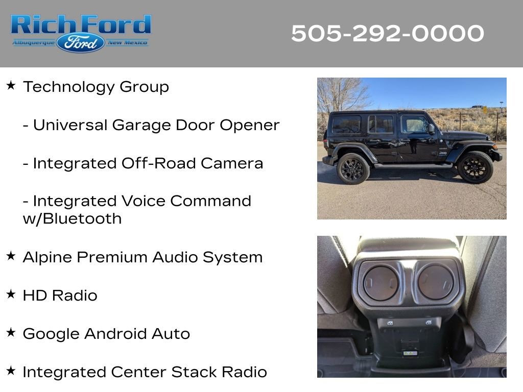 Used 2024 Jeep Wrangler Unlimited Sahara w/ Technology Group image 26
