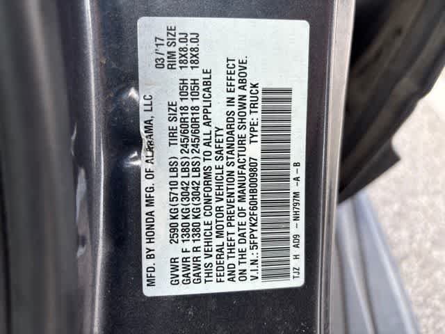 Used 2017 Honda Ridgeline RTL-T image 22