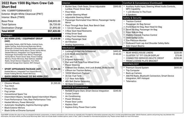 Used 2022 RAM 1500 Big Horn AWD/4WD image 33