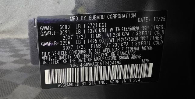 New 2026 Subaru Ascent Limited image 44