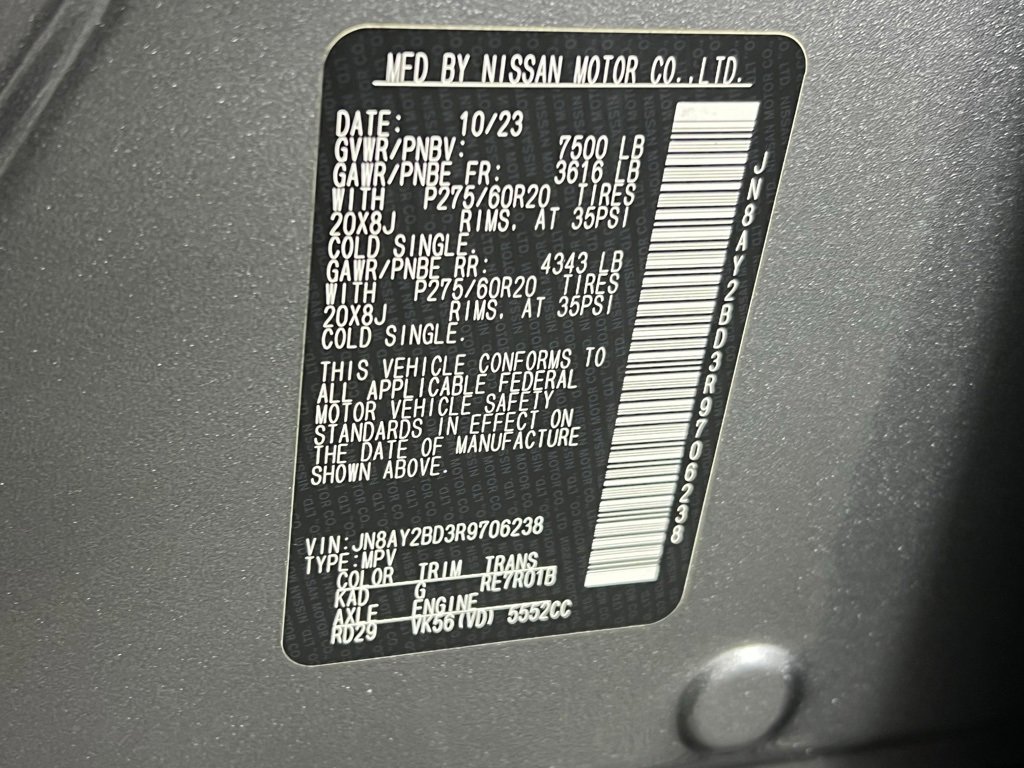 Used 2024 Nissan Armada SL image 35