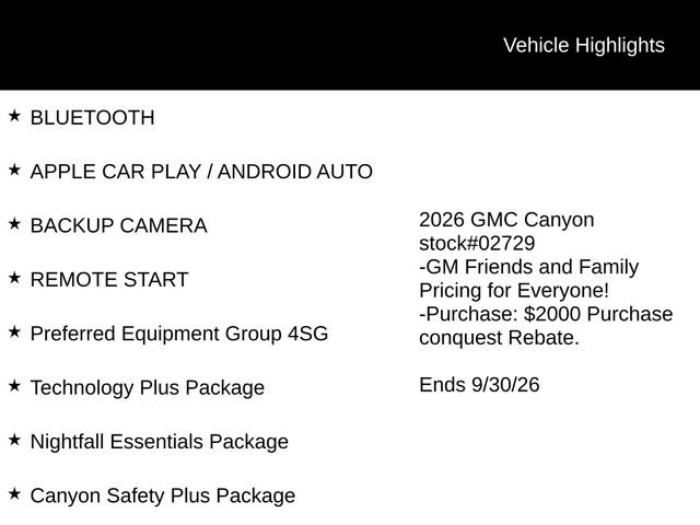 New 2026 GMC Canyon AT4 w/ Technology Plus Package AWD/4WD image 4
