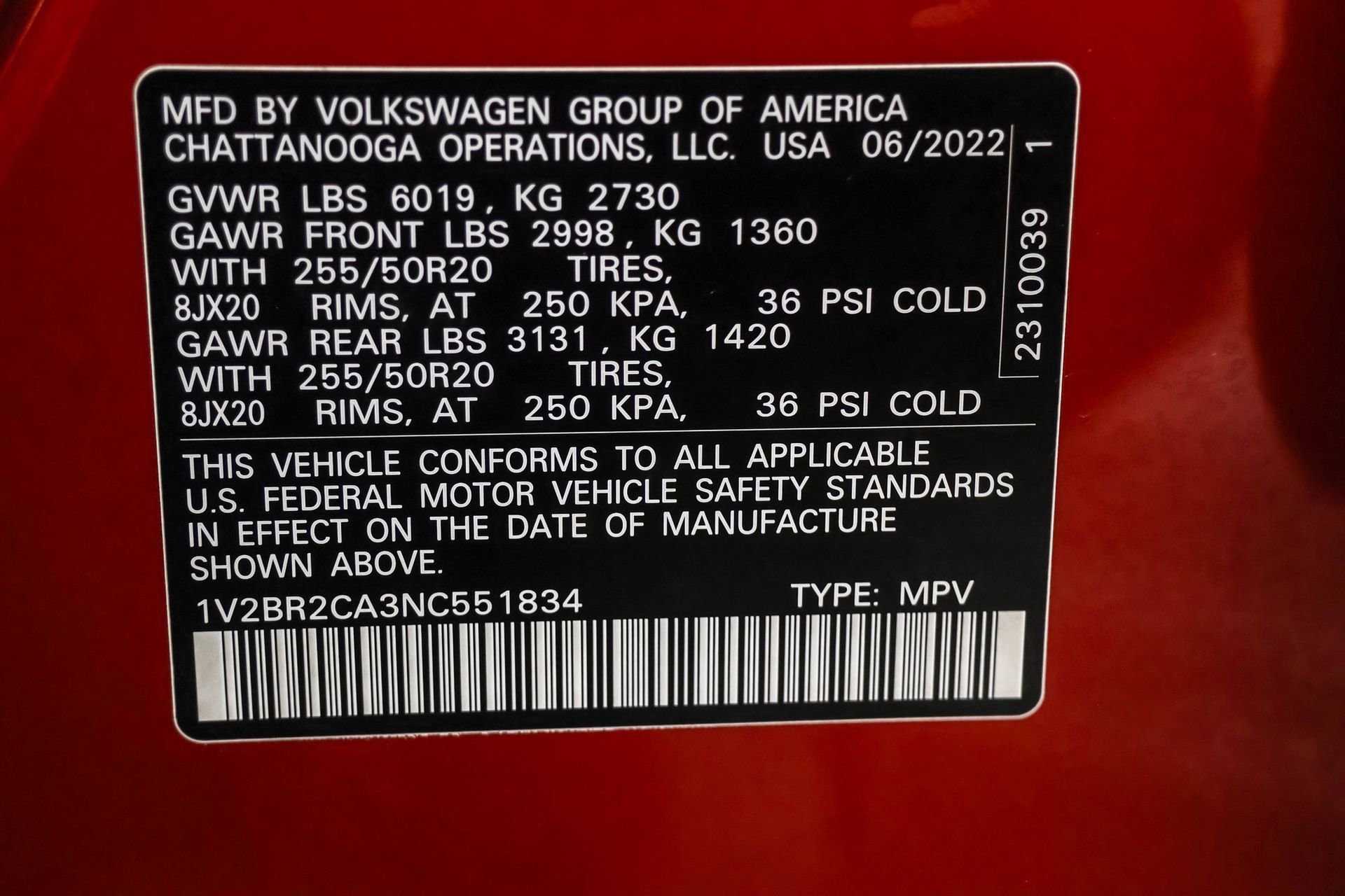 Certified 2022 Volkswagen Atlas SEL image 52