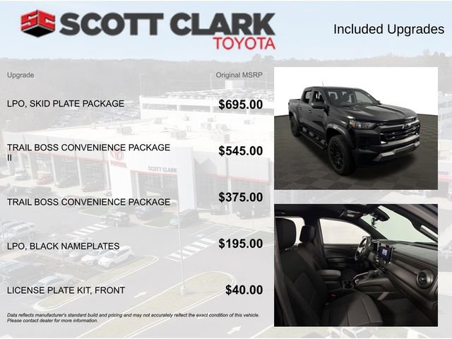 Used 2024 Chevrolet Colorado Trail Boss w/ LPO, Skid Plate Package image 4