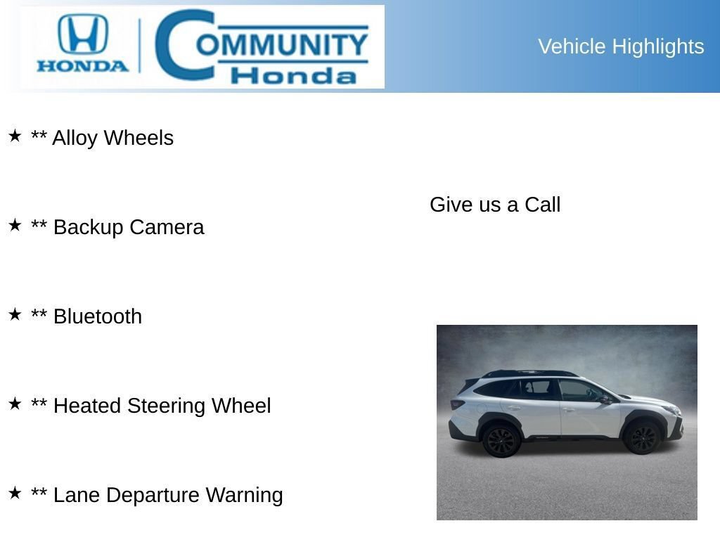 Used 2025 Subaru Outback Onyx Edition AWD/4WD image 7