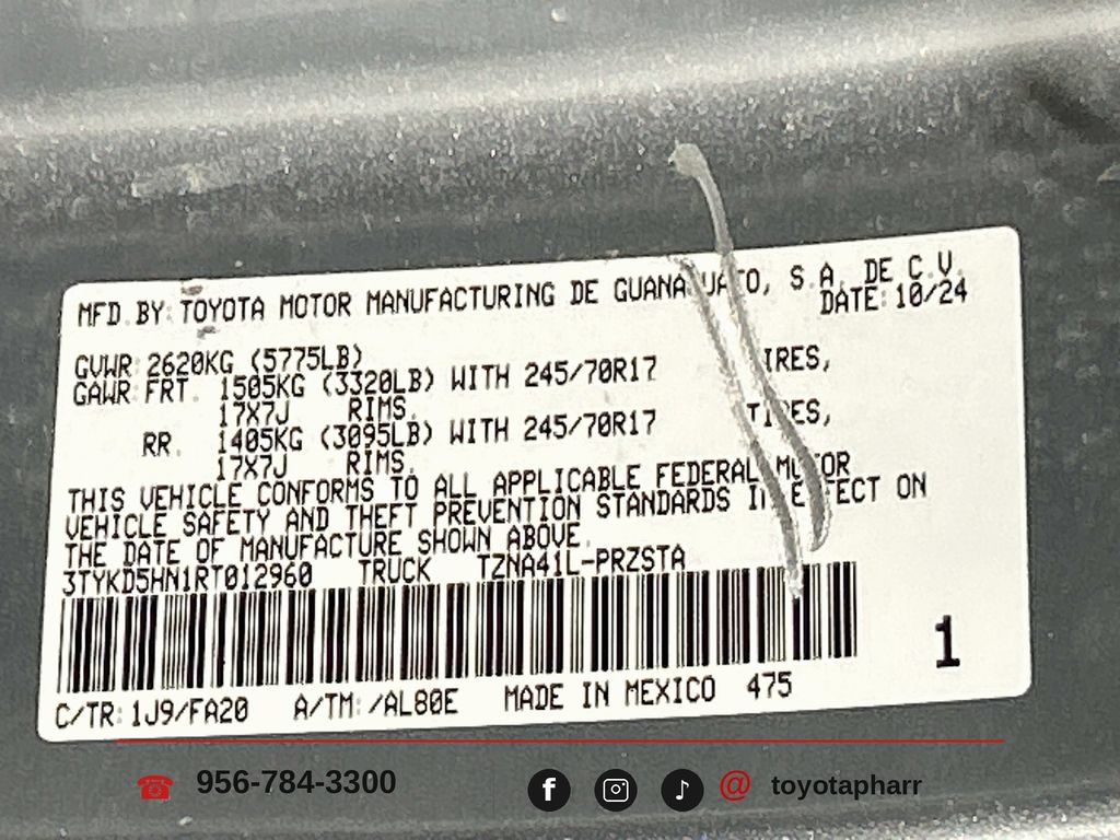 Used 2024 Toyota Tacoma SR RWD image 28