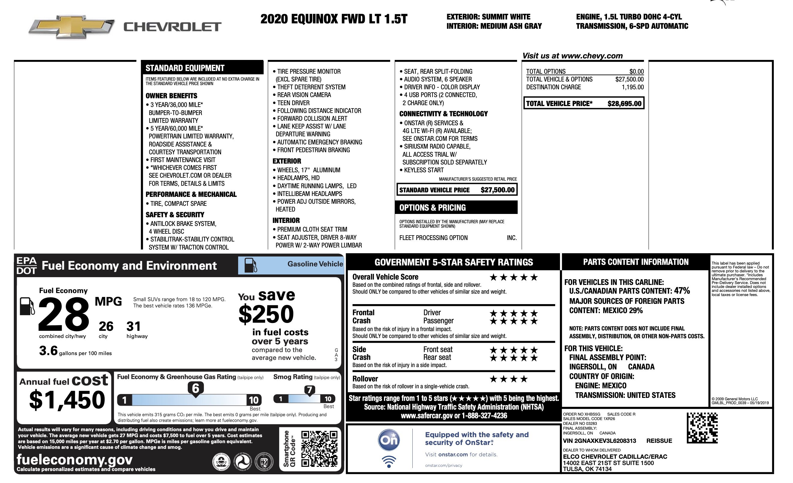 Used 2020 Chevrolet Equinox LT image 4