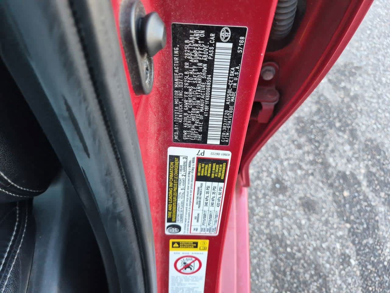 Used 2013 Toyota Camry SE FWD image 34