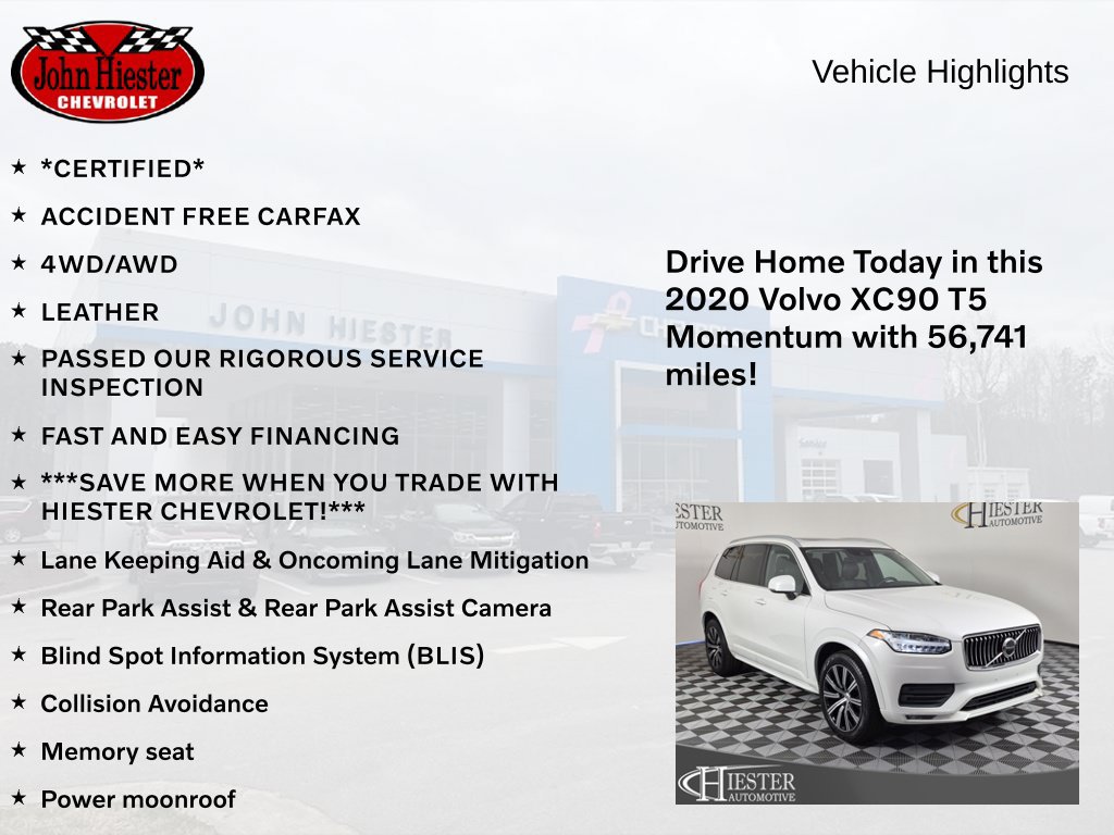 Used 2020 Volvo XC90 T5 Momentum w/ Protection Package Premier AWD/4WD image 5