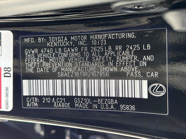 Certified 2024 Lexus ES 350 w/ Technology Package FWD image 30
