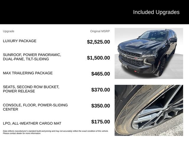 Used 2022 Chevrolet Tahoe Z71 w/ Luxury Package AWD/4WD image 5