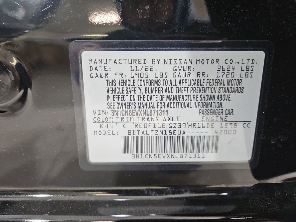 Used 2022 Nissan Versa SV w/ Trunk Package image 29