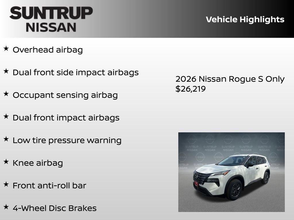 New 2026 Nissan Rogue S FWD image 16