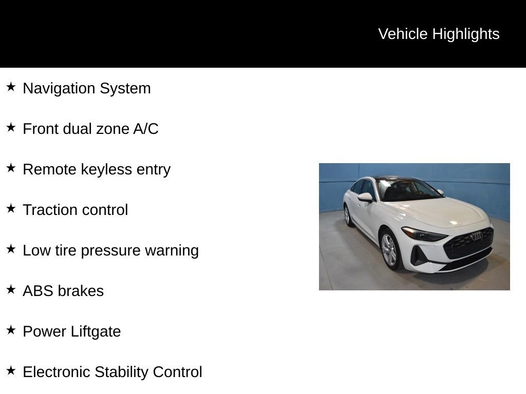 Certified 2025 Audi A5 2.0T Premium w/ Convenience Package image 33