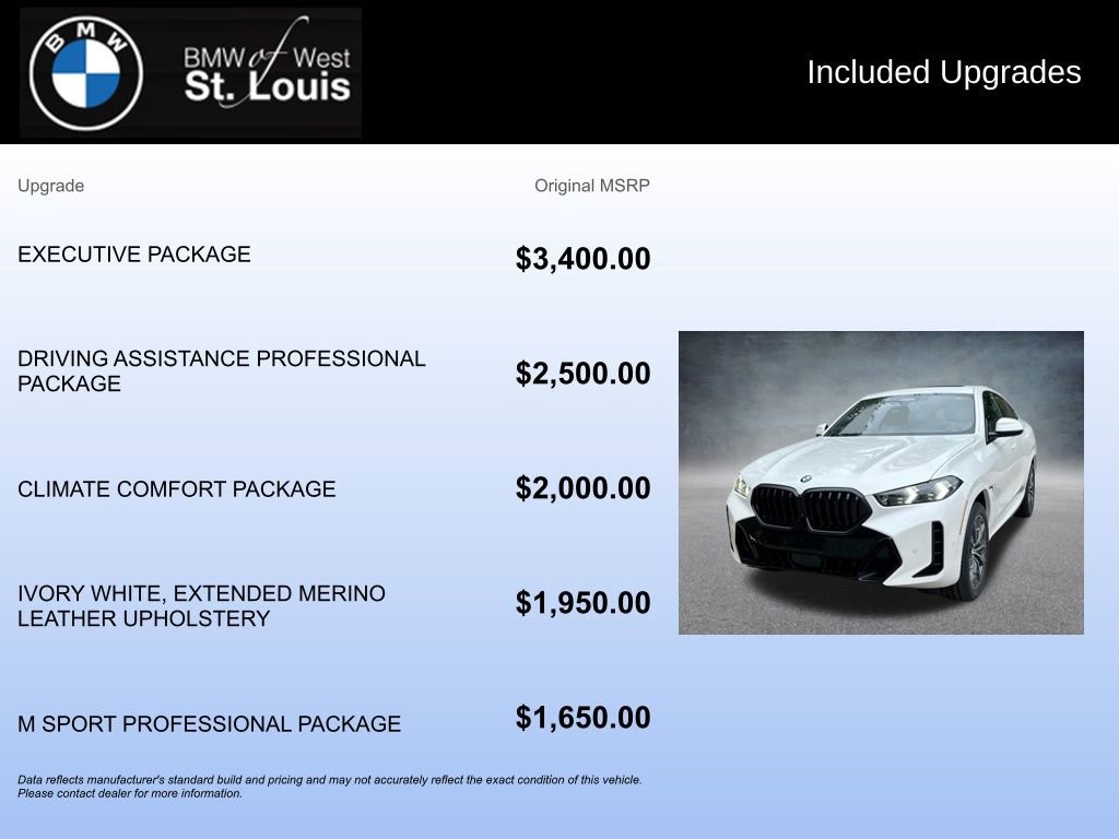 New 2026 BMW X6 xDrive40i w/ Executive Package image 17