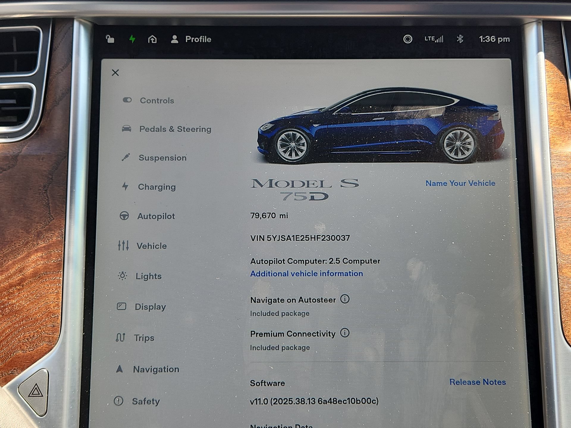 Used 2017 Tesla Model S 75D AWD/4WD image 10
