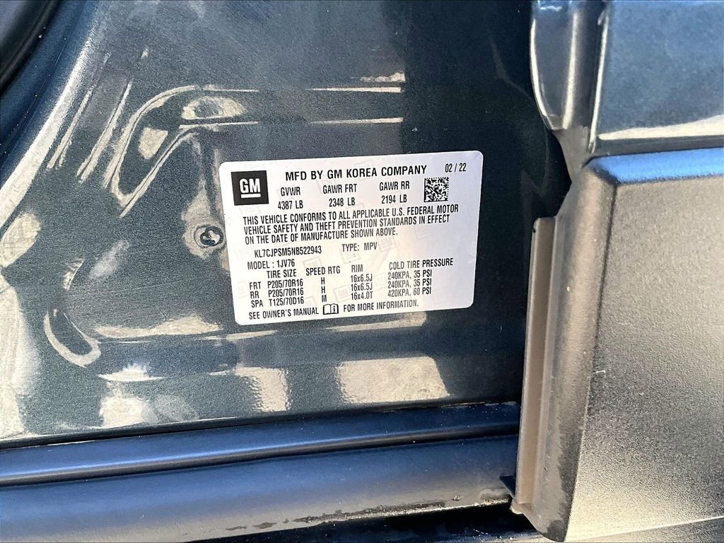 Certified 2022 Chevrolet Trax LT w/ LT Convenience Package image 18