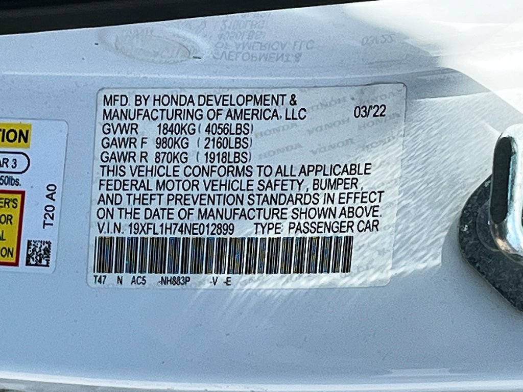 Used 2022 Honda Civic EX-L image 30