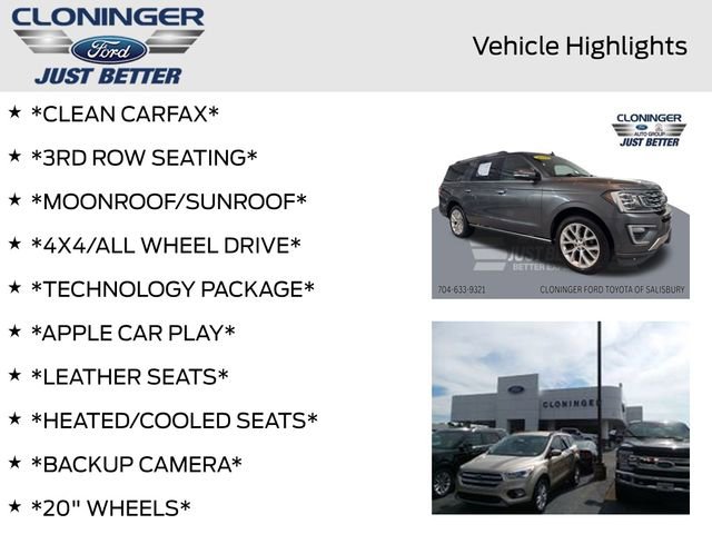 Used 2018 Ford Expedition Max Limited w/ Equipment Group 302A image 4
