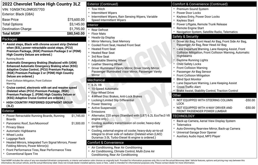 Used 2022 Chevrolet Tahoe High Country video 1