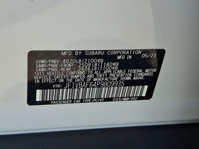 Certified 2023 Subaru WRX Premium AWD/4WD image 28