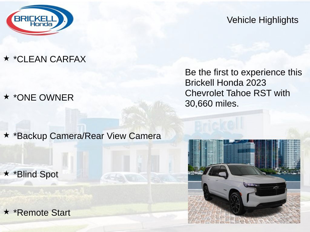 Used 2023 Chevrolet Tahoe RST w/ Luxury Package RWD image 9