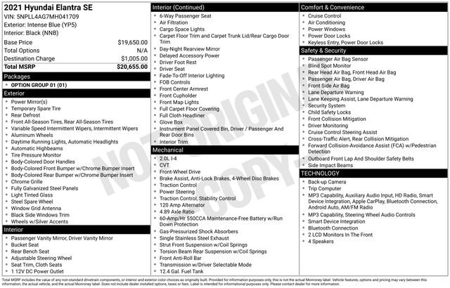 Used 2021 Hyundai Elantra SE image 32