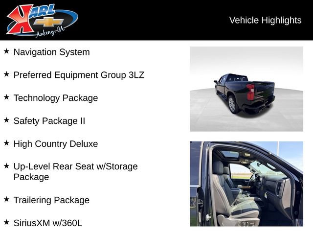Used 2020 Chevrolet Silverado 1500 High Country w/ Technology Package AWD/4WD image 2