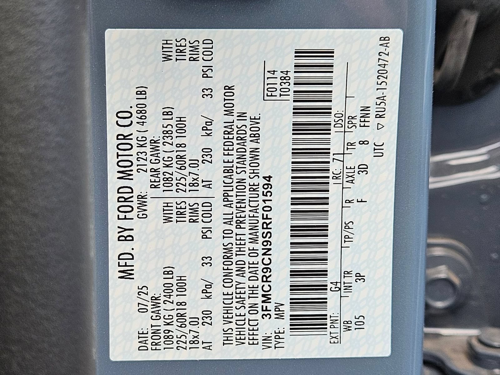 New 2025 Ford Bronco Sport Outer Banks w/ Outer Banks Tech Package+ AWD/4WD image 24