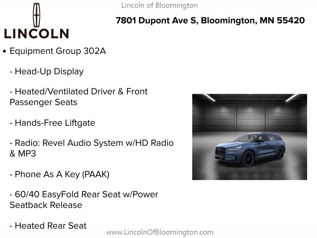 New 2025 Lincoln Corsair Grand Touring w/ Equipment Group 302A image 9