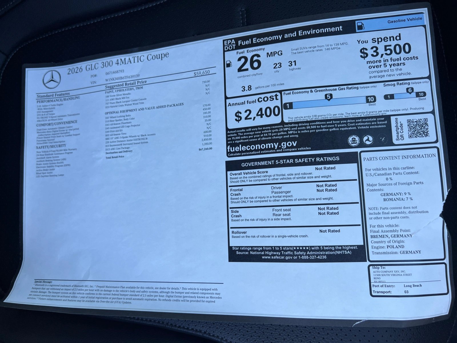 New 2026 Mercedes-Benz GLC 300 4MATIC image 19