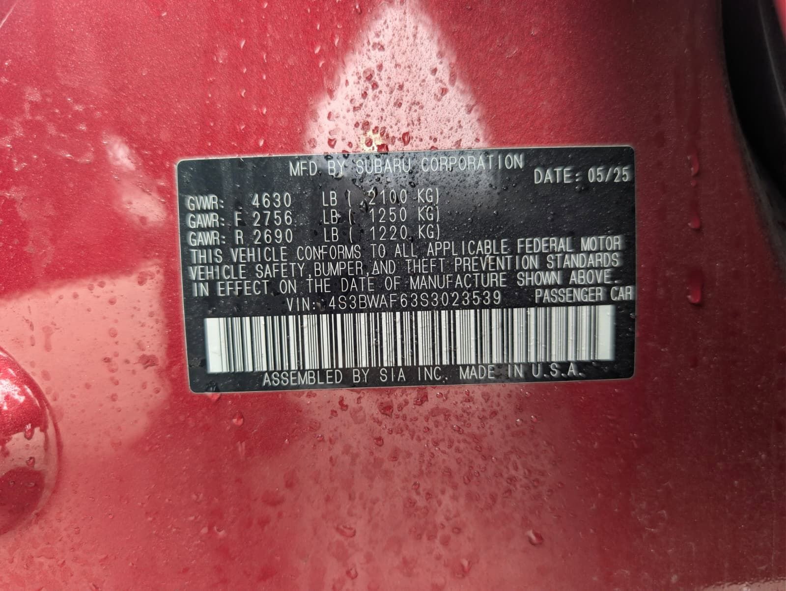 Certified 2025 Subaru Legacy Premium image 13