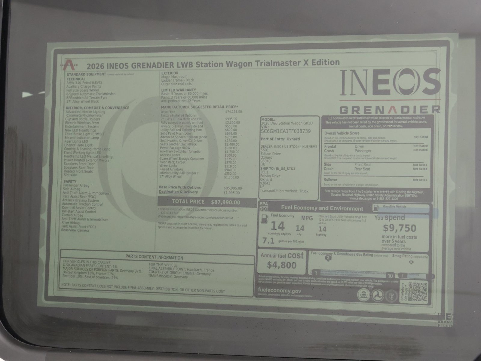 New 2026 INEOS Grenadier Station Wagon AWD/4WD image 23