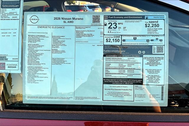 New 2026 Nissan Murano SL image 14