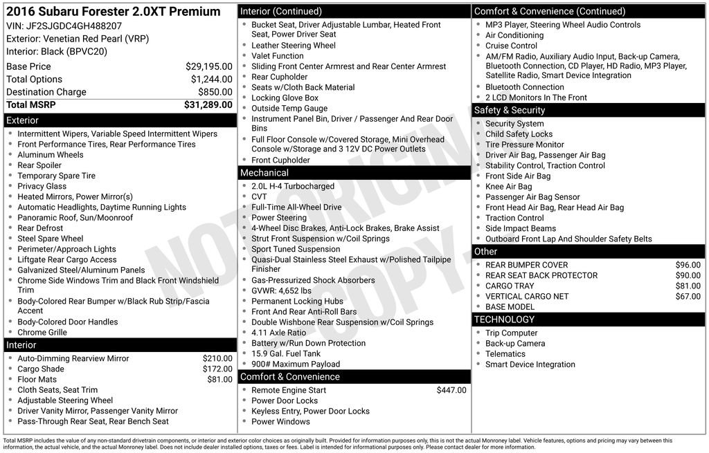 Used 2016 Subaru Forester 2.0XT Premium image 5