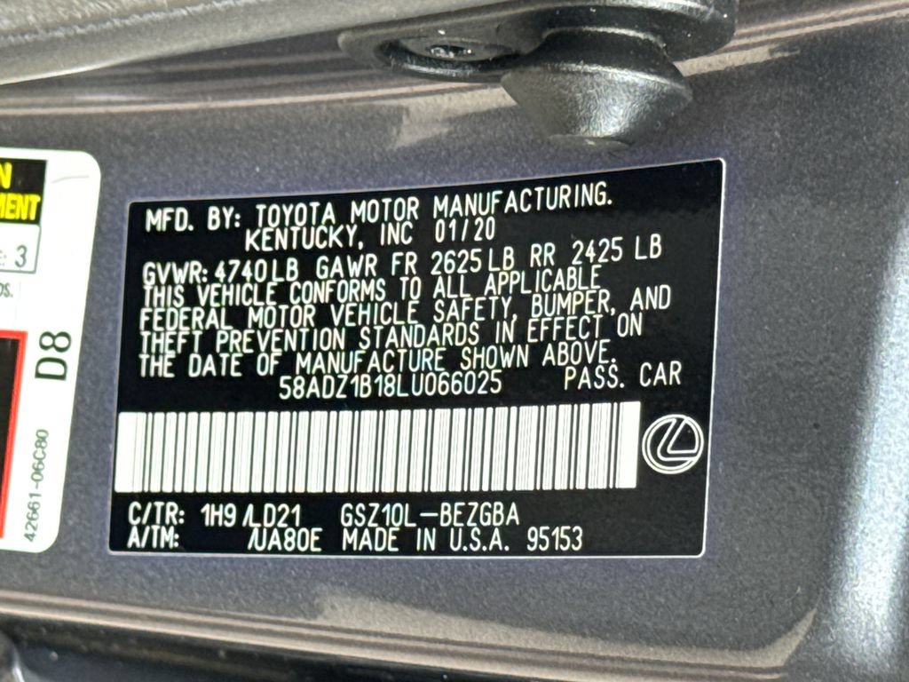 Used 2020 Lexus ES 350 w/ Premium Package FWD image 48