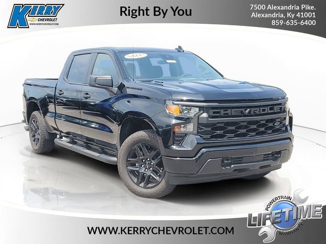 New 2026 Chevrolet Silverado 1500 Custom w/ Turbomax Blackout Package AWD/4WD 360° Tour