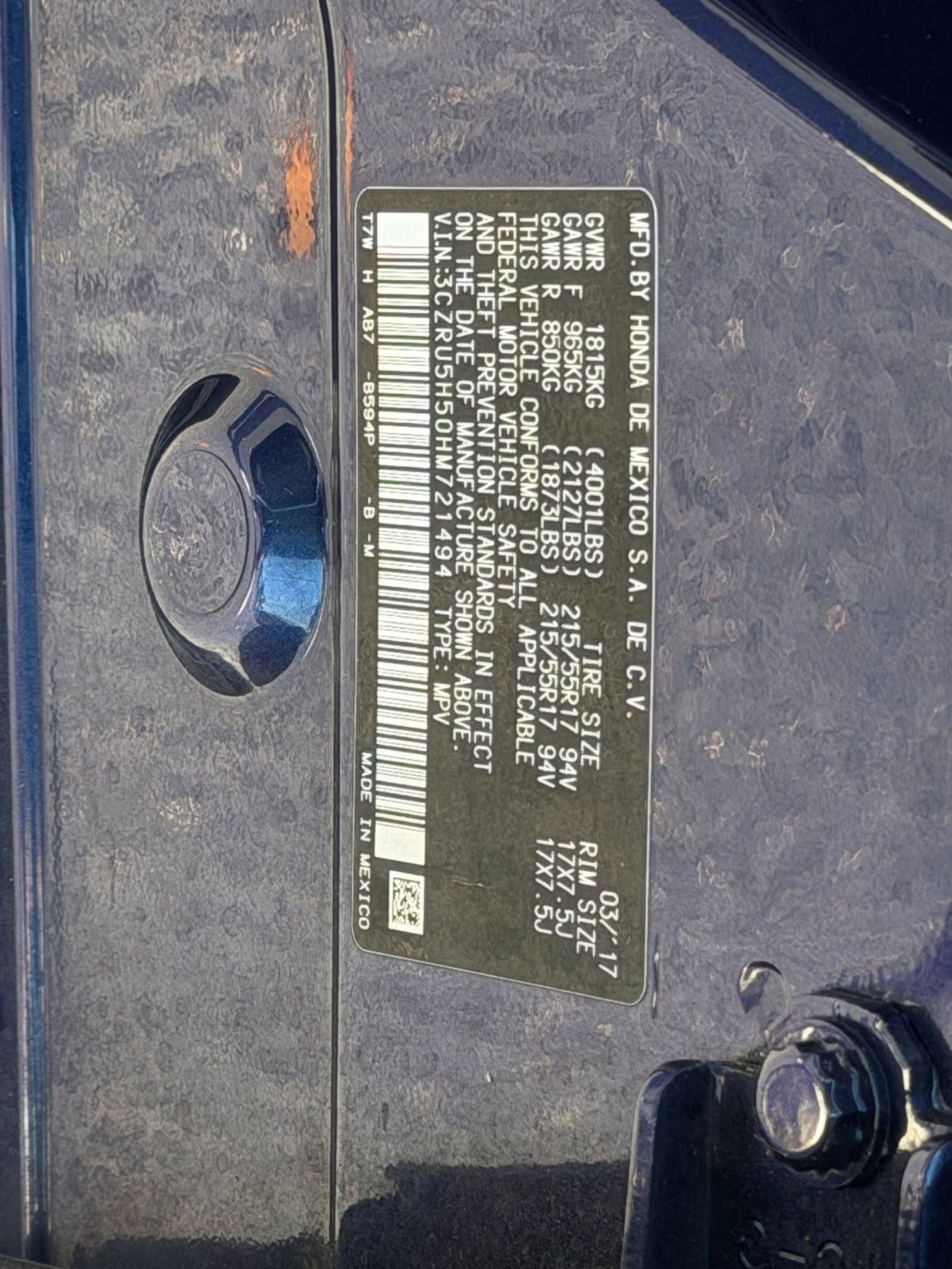 Used 2017 Honda HR-V EX image 20